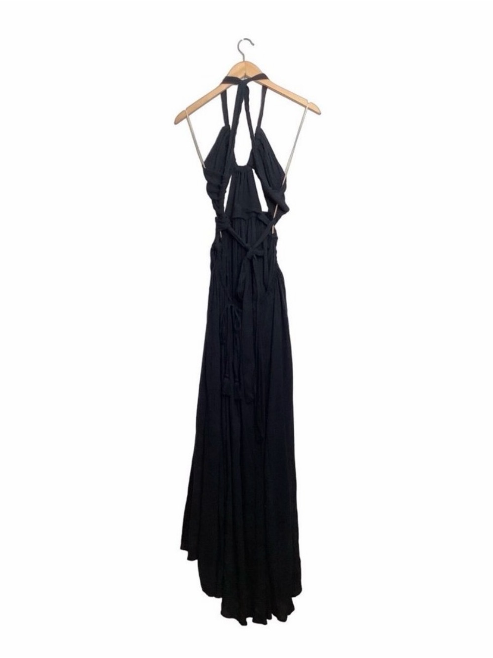 Free People Issa Convertible Maxi Dress Navy Blue XS - Picture 3 of 4
